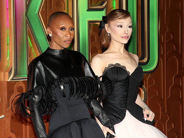 Cynthia Erivo and Ariana Grande attend "Wicked: For Good!"New York Premiere at David Geffen Hall on November 17, 2025 in