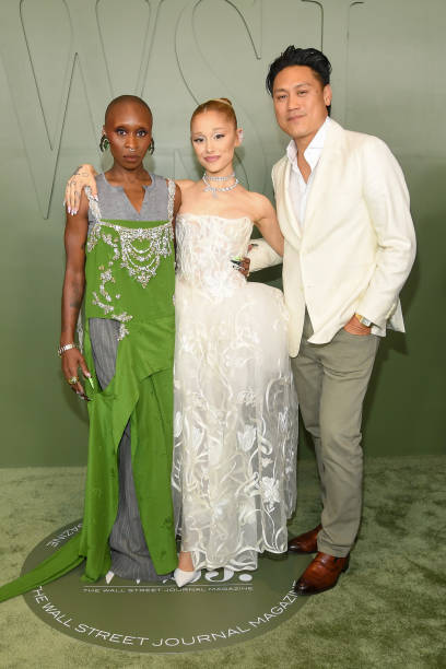 Cynthia Erivo, Ariana Grande and Jon M. Chu attend the WSJ. Magazine 2024 Innovator Awards on October 29, 2024 in New York City. (408×612)