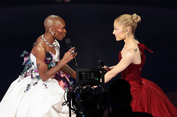 Cynthia Erivo, Ariana Grande at the 97th Oscars held at the Dolby Theatre on March 2, 2025 in Hollywood, California. — frame 47/93 (612×405)