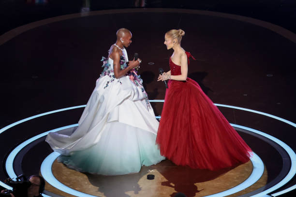 Cynthia Erivo, Ariana Grande at the 97th Oscars held at the Dolby Theatre on March 2, 2025 in Hollywood, California. — frame 17/93 (612×408)