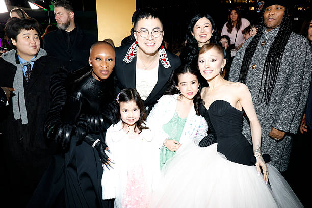 Cynthia Erivo, Bowen Yang and Ariana Grande attend as Universal Pictures proudly presents the WICKED FOR GOOD US Premiere on November 17, 2025 in New York City. — frame 23/124 (612×408)