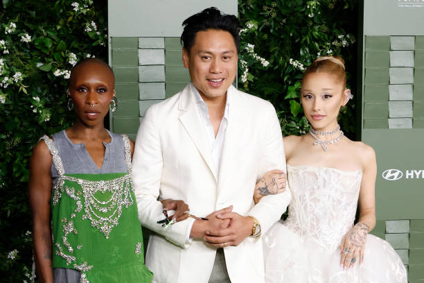 Cynthia Erivo, Jon M. Chu, and Ariana Grande attend the 2024 WSJ Magazines Innovator Awards at Museum of Modern Art on October 29, 2024 in New York City. (612×408)