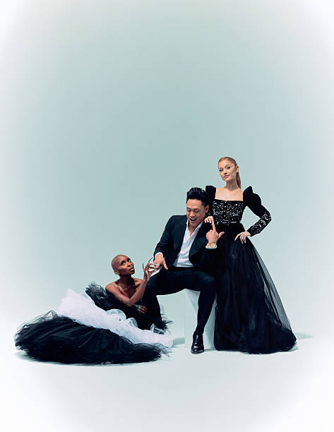 Cynthia Erivo, Jon M. Chu and Ariana Grande from 'Wicked' are photographed for Variety magazine on December 2, 2024 in Los Angeles, California. (473×612)