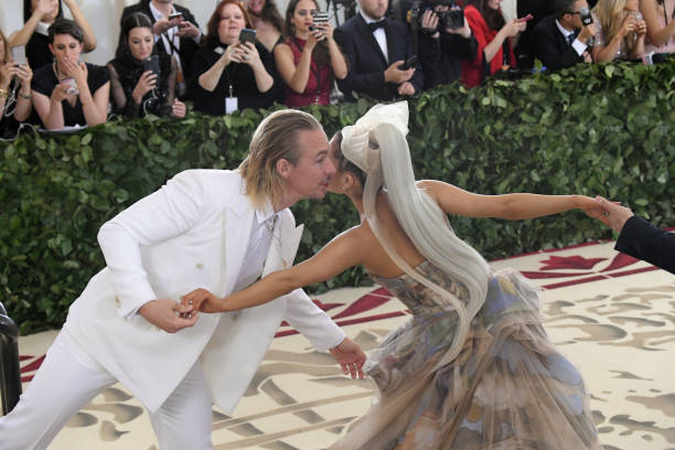 Diplo and Ariana Grande attend the Heavenly Bodies: Fashion & The Catholic Imagination Costume Institute Gala at The Met