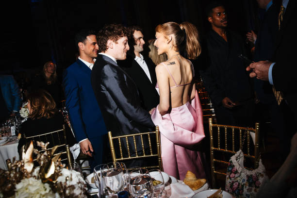 Ethan Slater, Ariana Grande at the National Board of Review Gala held at Cipriani 42nd Street on January 07, 2025 in New York, New York. — frame 29/76 (612×408)
