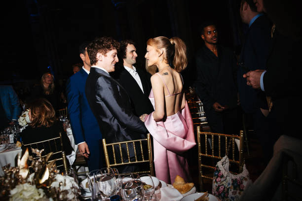 Ethan Slater, Ariana Grande at the National Board of Review Gala held at Cipriani 42nd Street on January 07, 2025 in New York, New York. — frame 28/76 (612×408)