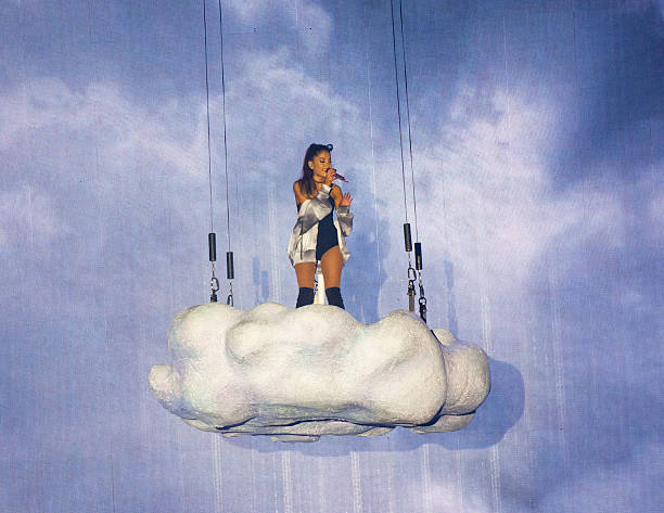 July 18, 2015 Singer Ariana Grande performs her Honeymoon tour with singer Prince Royce in Fort Lauderdale, Florida