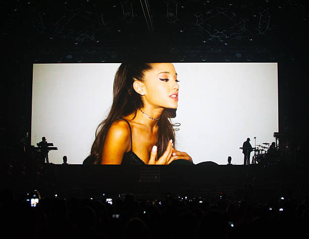July 18, 2015 Singer Ariana Grande performs her Honeymoon tour with singer Prince Royce in Fort Lauderdale, Florida