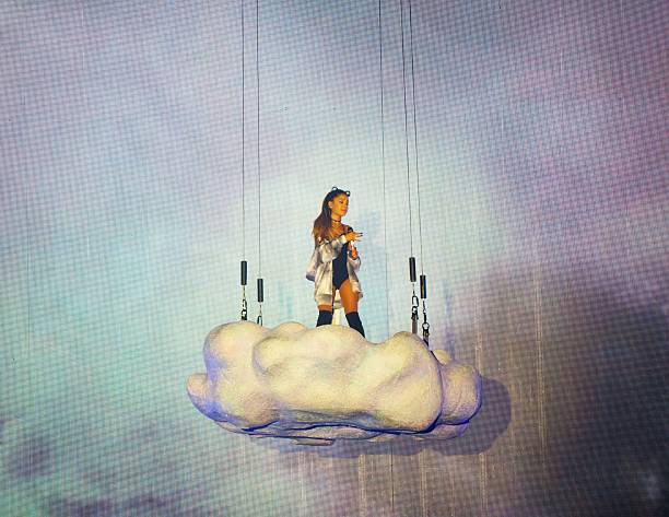 July 18, 2015 Singer Ariana Grande performs her Honeymoon tour with singer Prince Royce in Fort Lauderdale, Florida