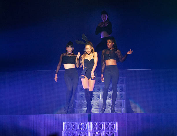 July 18, 2015 Singer Ariana Grande performs her Honeymoon tour with singer Prince Royce in Fort Lauderdale, Florida (612×473)
