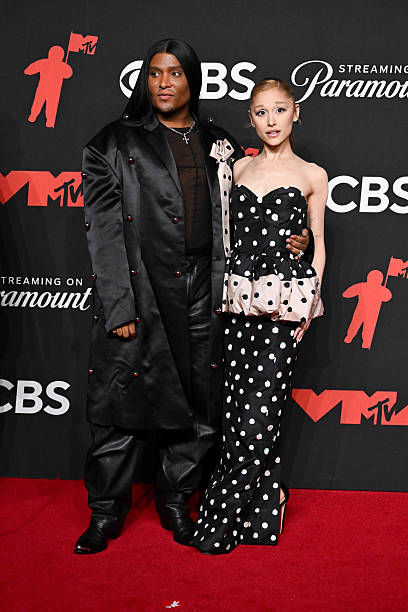 Law Roach, Ariana Grande at the MTV Video Music Awards 2025 held at UBS Arena on September 07, 2025 in New York, New York. — frame 85/100 (408×612)