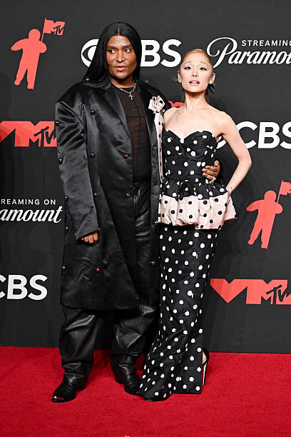 Law Roach, Ariana Grande at the MTV Video Music Awards 2025 held at UBS Arena on September 07, 2025 in New York, New York. — frame 84/100 (408×612)