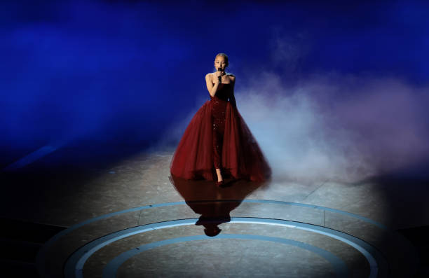 Los Angeles, CA. March 2, 2025: Ariana Grande at the 97th Academy Awards at the Dolby Theatre on March 2, 2025 in Los An