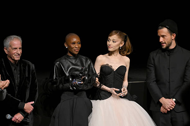 Marc E. Platt, Cynthia Erivo, Ariana Grande, and Jonathan Bailey attend as Universal Pictures proudly presents the WICKED FOR GOOD US Premiere on November 17, 2025 in New York City. (612×408)