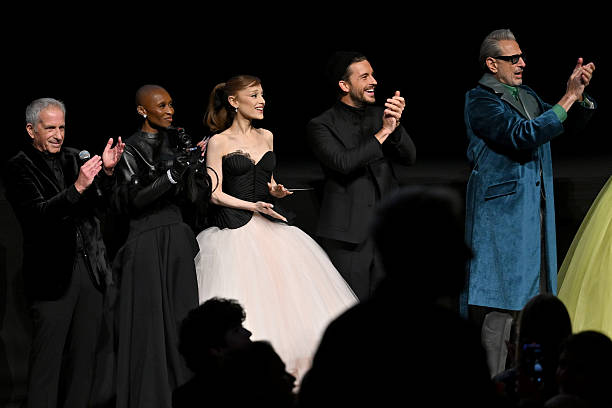 Marc E. Platt, Cynthia Erivo, Ariana Grande, Jonathan Bailey and Jeff Goldblum attend as Universal Pictures proudly presents the WICKED FOR GOOD US Premiere on November 17, 2025 in New York City. (612×408)