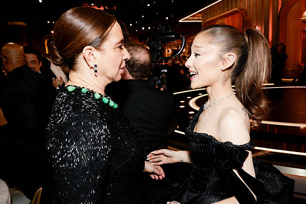 Maya Rudolph and Ariana Grande attend the 83rd Annual Golden Globe Awards at The Beverly Hilton on January 11, 2026 in B