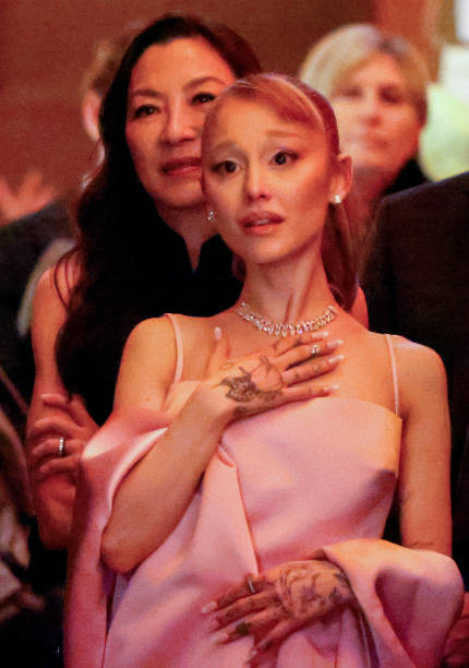 Michelle Yeoh and Ariana Grande attend The National Board of Review Annual Awards Gala at Cipriani 42nd Street on Januar