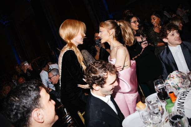 Nicole Kidman, Ariana Grande at the National Board of Review Gala held at Cipriani 42nd Street on January 07, 2025 in New York, New York. — frame 24/76 (612×408)