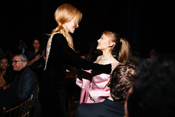 Nicole Kidman, Ariana Grande at the National Board of Review Gala held at Cipriani 42nd Street on January 07, 2025 in New York, New York. — frame 20/76 (612×408)