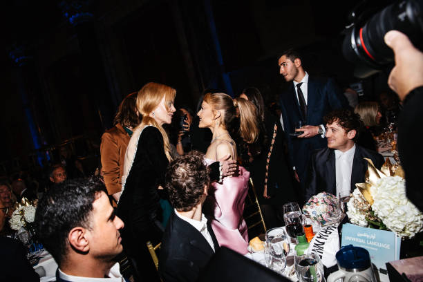 Nicole Kidman, Ariana Grande at the National Board of Review Gala held at Cipriani 42nd Street on January 07, 2025 in New York, New York. — frame 5/76 (612×408)