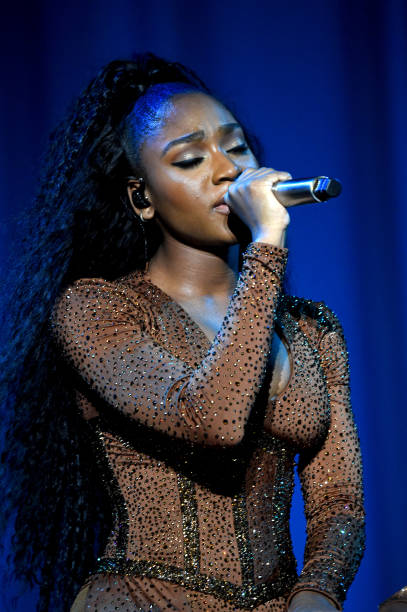 Normani performs onstage during Ariana Grande Sweetener World Tour at Staples Center on May 07, 2019 in Los Angeles, Cal