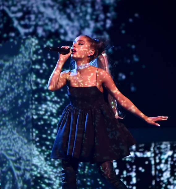 Recording artist Ariana Grande performs during the 2018 Billboard Music Awards at MGM Grand Garden Arena on May 20, 2018