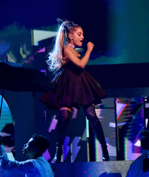 Recording artist Ariana Grande performs during the 2018 Billboard Music Awards at MGM Grand Garden Arena on May 20, 2018