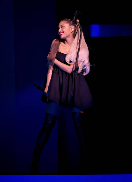 Recording artist Ariana Grande performs onstage during the 2018 Billboard Music Awards at MGM Grand Garden Arena on May 
