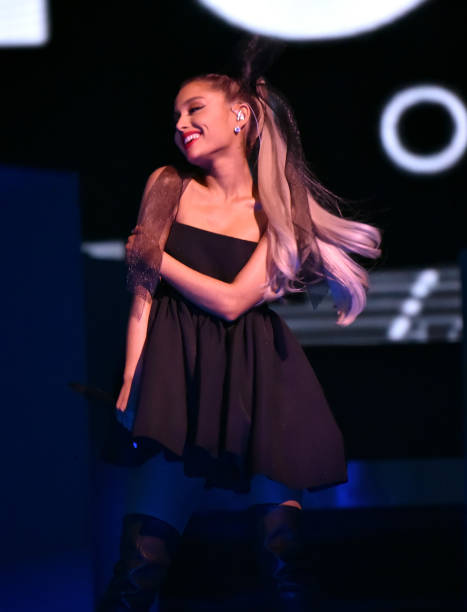 Recording artist Ariana Grande performs onstage during the 2018 Billboard Music Awards at MGM Grand Garden Arena on May 