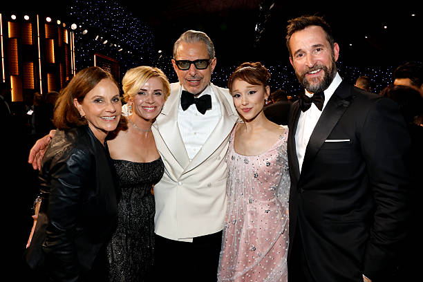 Sara Wells, Jeff Goldblum, Ariana Grande and Noah Wyle attend the 31st Annual Critics Choice Awards at Barker Hangar on January 04, 2026 in Santa Monica, California. — frame 100/105 (612×408)