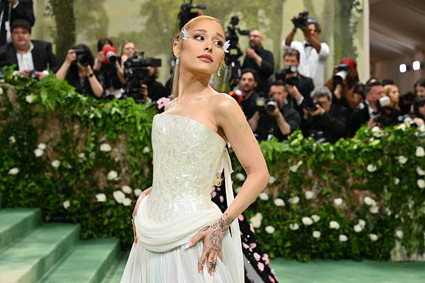 Singer Ariana Grande arrives for the 2024 Met Gala at the Metropolitan Museum of Art on May 6 in New York. The Gala raises money for the Metropolitan Museum of Art's Costume Institute. The Gala's 2024 theme is "Sleeping Beauties: Reawakening Fashion." (612×408)