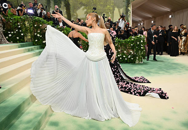 Singer Ariana Grande arrives for the 2024 Met Gala at the Metropolitan Museum of Art on May 6 in New York. The Gala rais