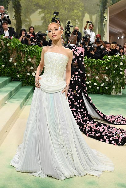 Singer Ariana Grande arrives for the 2024 Met Gala at the Metropolitan Museum of Art on May 6 in New York. The Gala rais