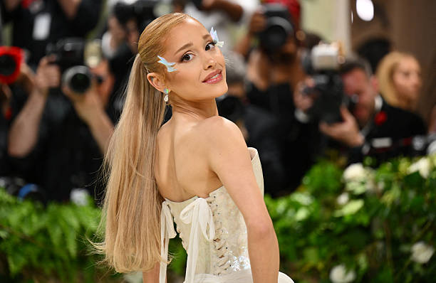 Singer Ariana Grande arrives for the 2024 Met Gala at the Metropolitan Museum of Art on May 6 in New York. The Gala raises money for the Metropolitan Museum of Art's Costume Institute. The Gala's 2024 theme is "Sleeping Beauties: Reawakening Fashion." (612×398)
