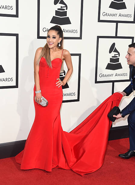 Singer Ariana Grande attends The 58th GRAMMY Awards at Staples Center on February 15, 2016 in Los Angeles, California