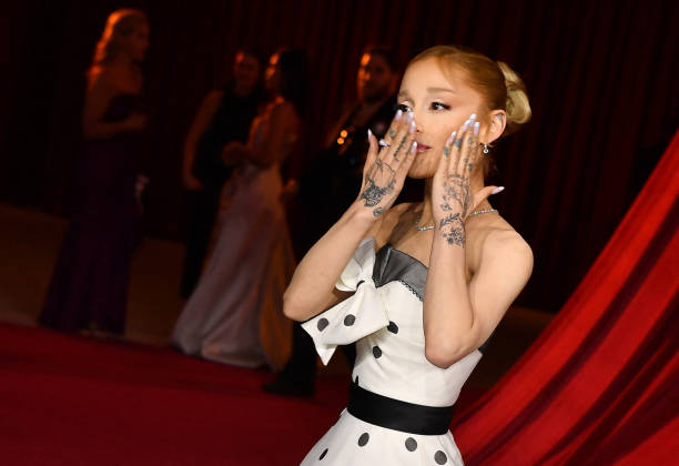 Singer-songwriter Ariana Grande arrives for the 4th Annual Academy Museum Gala at the Academy Museum of Motion Pictures 