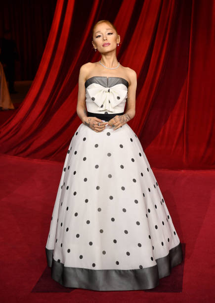 Singer-songwriter Ariana Grande arrives for the 4th Annual Academy Museum Gala at the Academy Museum of Motion Pictures 
