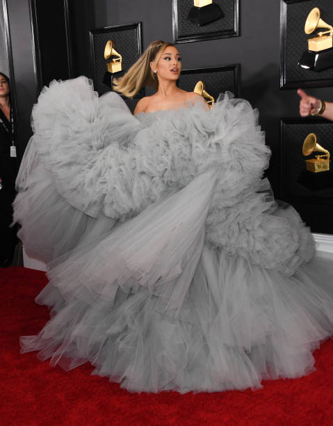 Singer-songwriter Ariana Grande arrives for the 62nd Annual Grammy Awards on January 26 in Los Angeles