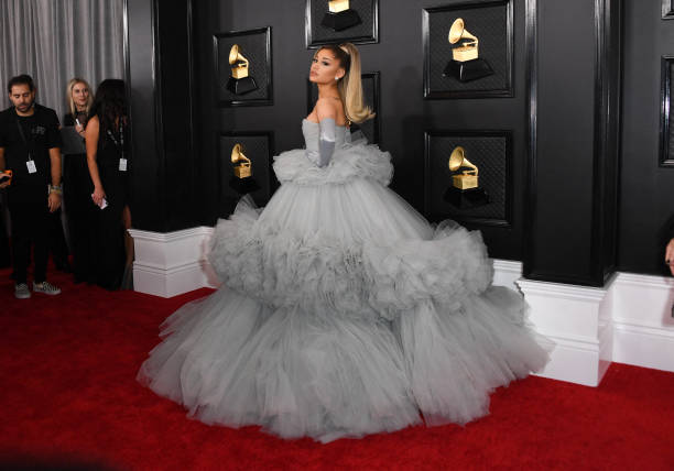 Singer-songwriter Ariana Grande arrives for the 62nd Annual Grammy Awards on January 26 in Los Angeles