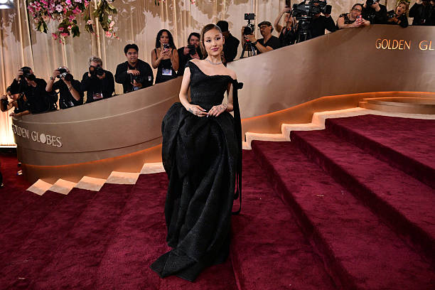 Singer-Songwriter Ariana Grande attends the 83rd annual Golden Globe Awards at the Beverly Hilton hotel in Beverly Hills