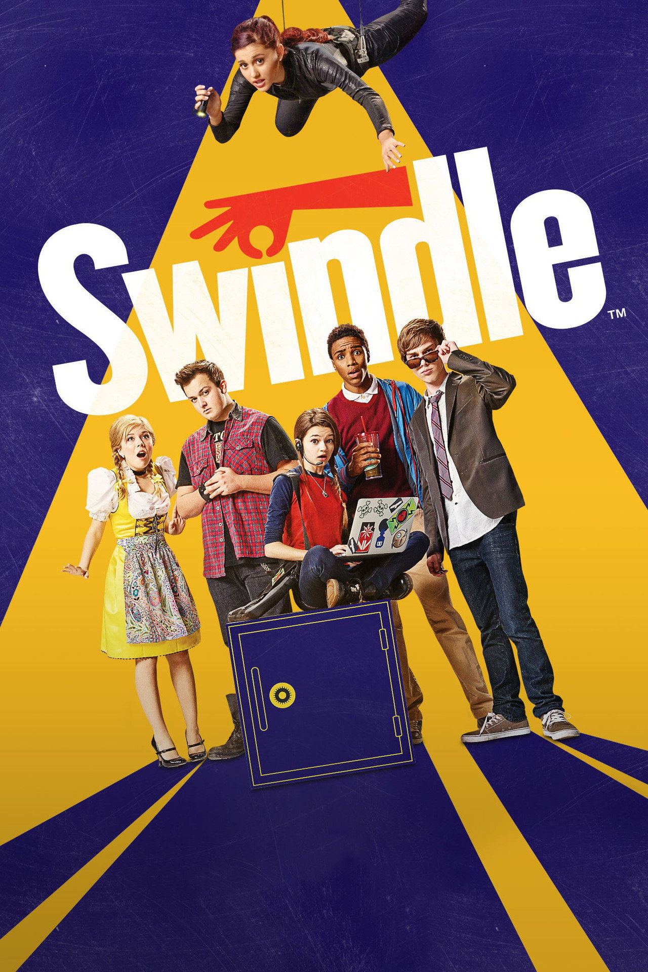 Swindle — Official Poster (2014) (Ariana Grande as Amanda Benson) (1400×2100)