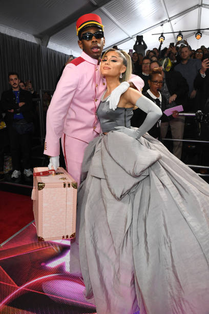 Tyler, the Creator and Ariana Grande attend the 62nd Annual GRAMMY Awards at STAPLES Center on January 26, 2020 in Los Angeles, California. — frame 134/153 (408×612)