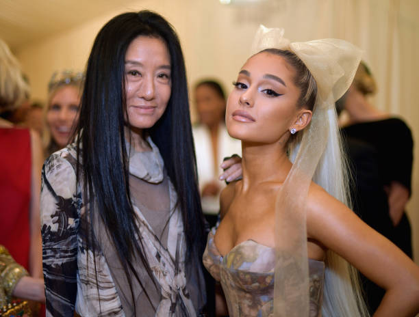 Vera Wang and Ariana Grande attend the Heavenly Bodies: Fashion & The Catholic Imagination Costume Institute Gala at The