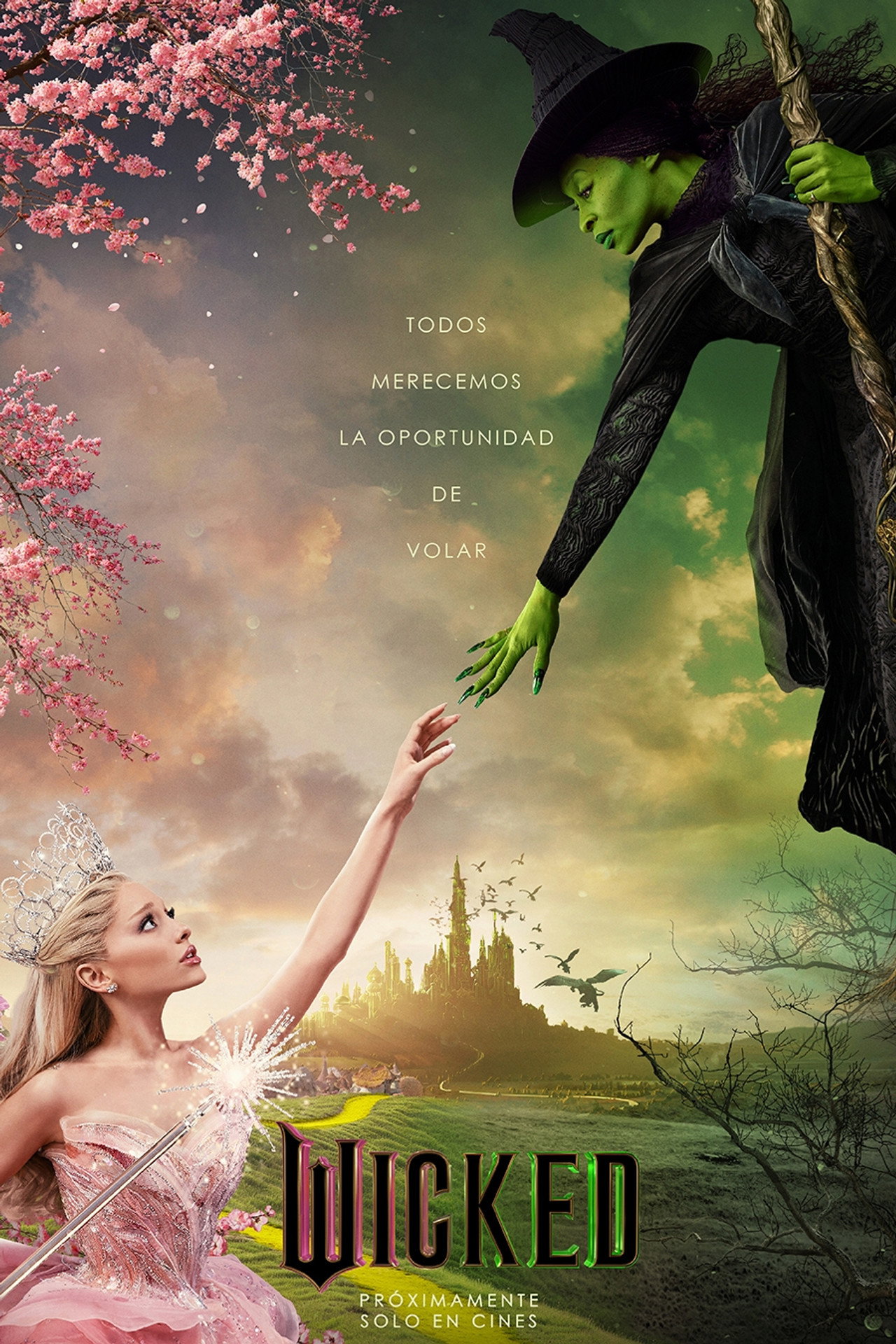 Wicked — Official Poster (2024) (Ariana Grande as Galinda / Glinda)